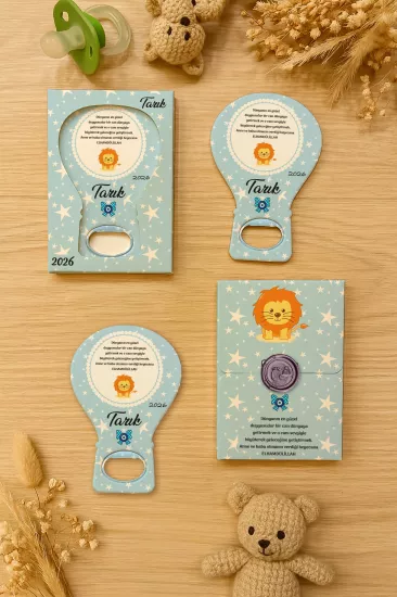 Mühürlü Kutulu Balon Açacak Magnet – Yeni Doğan, Doğum Günü, Baby Shower, Diş Buğdayı Hediyesi