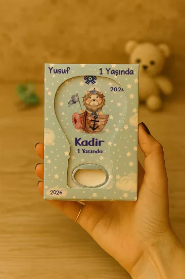 Mühürlü Kutulu Balon Açacak Magnet – Yeni Doğan, Doğum Günü, Baby Shower, Diş Buğdayı Hediyesi
