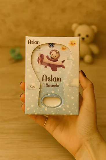 Mühürlü Kutulu Balon Açacak Magnet – Yeni Doğan, Doğum Günü, Baby Shower, Diş Buğdayı Hediyesi