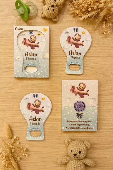 Mühürlü Kutulu Balon Açacak Magnet – Yeni Doğan, Doğum Günü, Baby Shower, Diş Buğdayı Hediyesi
