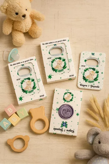 Mühürlü Açacak Magnet – Bebek Hediyesi