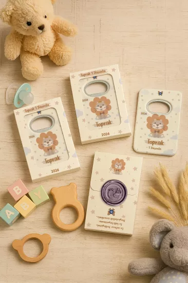 Mühürlü Açacak Magnet – Bebek Hediyesi