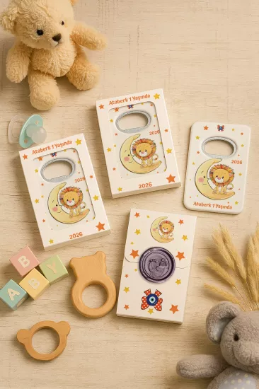 Mühürlü Açacak Magnet – Bebek Hediyesi