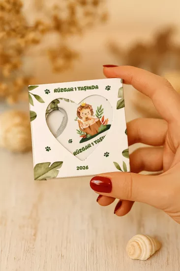 Mühürlü Kutulu Kalp Açacak Magnet | Baby Shower, Yeni Doğan ve Özel Gün Hediyesi