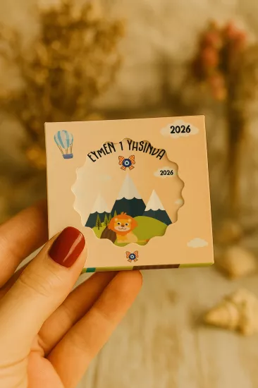 Kişiye Özel Mühürlü Kutulu Kapak Açacak Magnet
