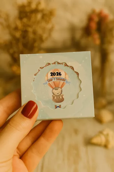 Kişiye Özel Mühürlü Kutulu Kapak Açacak Magnet