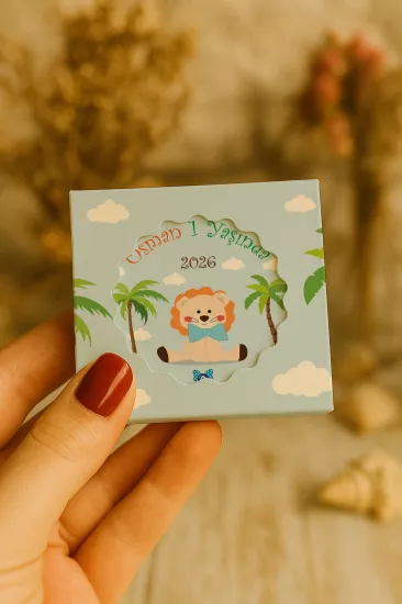 Kişiye Özel Mühürlü Kutulu Kapak Açacak Magnet