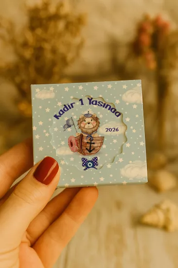 Kişiye Özel Mühürlü Kutulu Kapak Açacak Magnet