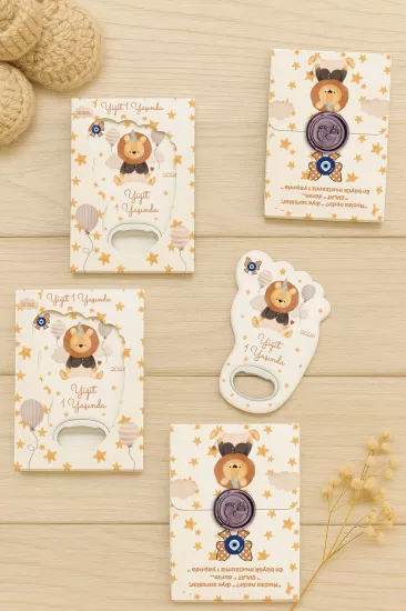 Mühürlü Ayak İzi Magnet | Bebek Hediyelikleri