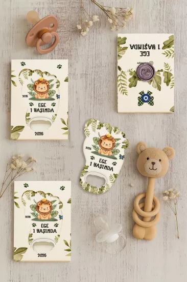 Mühürlü Ayak İzi Magnet | Bebek Hediyelikleri