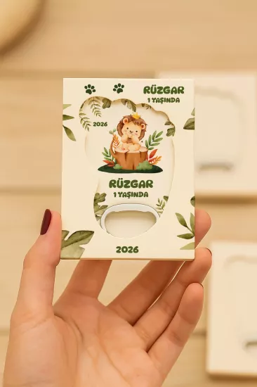 Mühürlü Ayak İzi Magnet | Bebek Hediyelikleri