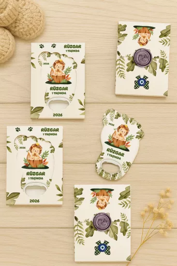 Mühürlü Ayak İzi Magnet | Bebek Hediyelikleri