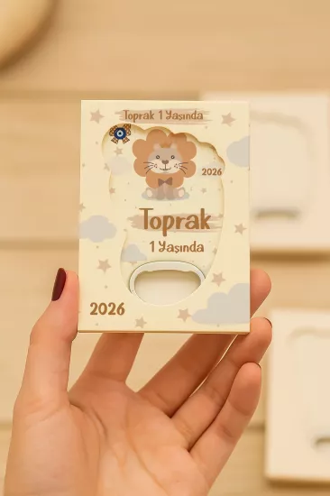 Mühürlü Ayak İzi Magnet | Bebek Hediyelikleri