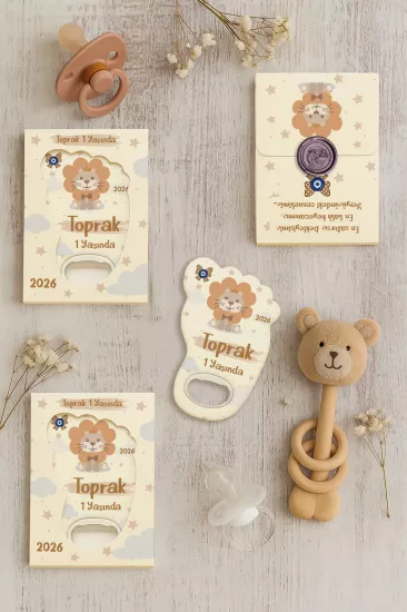 Mühürlü Ayak İzi Magnet | Bebek Hediyelikleri