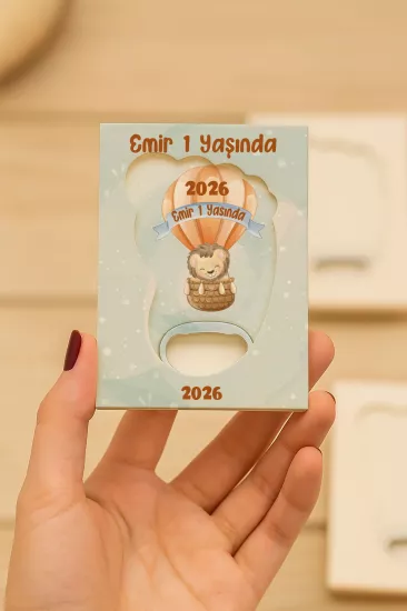 Mühürlü Ayak İzi Magnet | Bebek Hediyelikleri