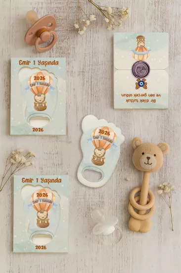 Mühürlü Ayak İzi Magnet | Bebek Hediyelikleri