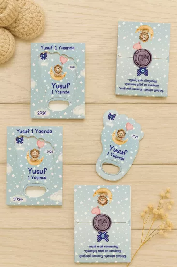 Mühürlü Ayak İzi Magnet | Bebek Hediyelikleri