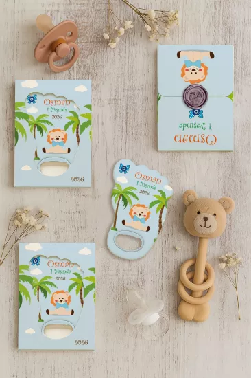 Mühürlü Ayak İzi Magnet | Bebek Hediyelikleri