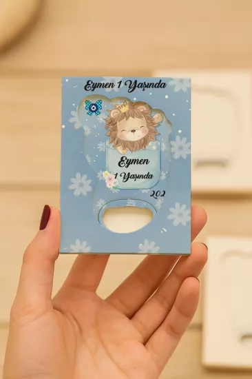 Mühürlü Ayak İzi Magnet | Bebek Hediyelikleri