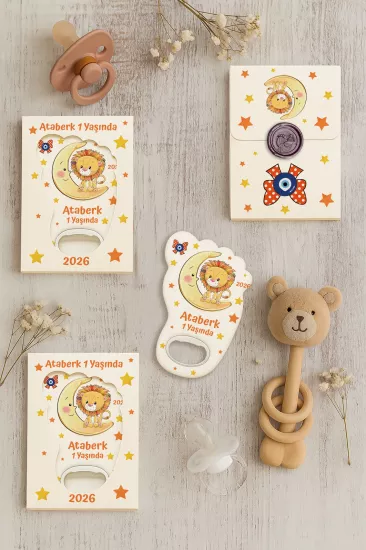 Mühürlü Ayak İzi Magnet | Bebek Hediyelikleri