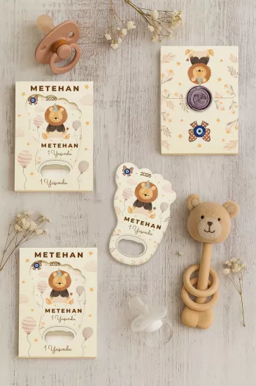 Mühürlü Ayak İzi Magnet | Bebek Hediyelikleri