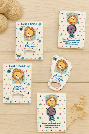 Mühürlü Ayak İzi Magnet | Bebek Hediyelikleri