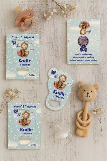 Mühürlü Ayak İzi Magnet | Bebek Hediyelikleri