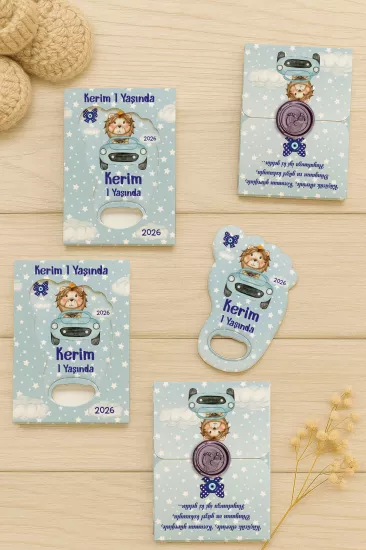 Mühürlü Ayak İzi Magnet | Bebek Hediyelikleri