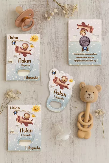 Mühürlü Ayak İzi Magnet | Bebek Hediyelikleri