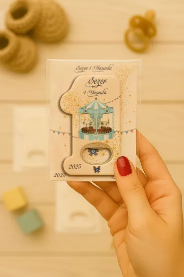 Kişiye Özel 1 Yaş Açacak Magnet