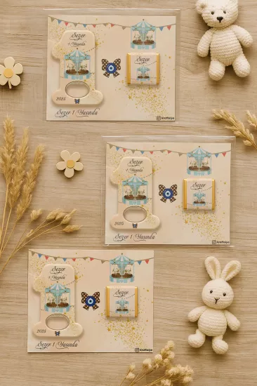 1 Yaş Açacak Magnet ve Madlen Çikolata | Bebek Hediyesi