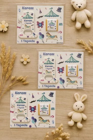 1 Yaş Açacak Magnet ve Madlen Çikolata | Bebek Hediyesi