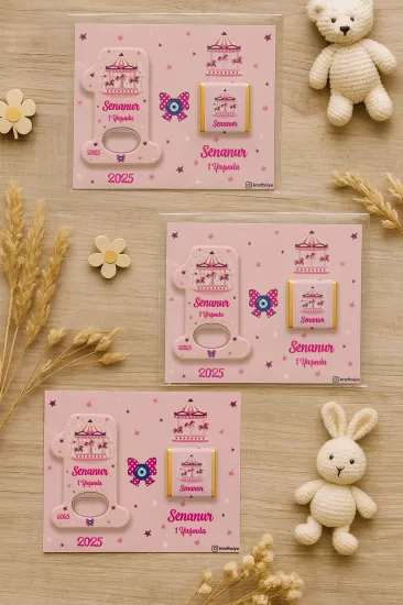 1 Yaş Açacak Magnet ve Madlen Çikolata | Bebek Hediyesi