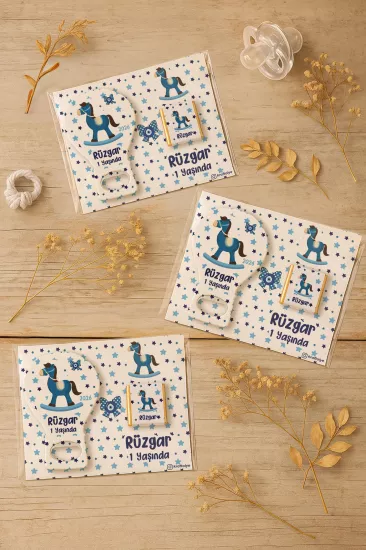 Çikolatalı Balon Açacak Magnet | Bebek Magnetleri