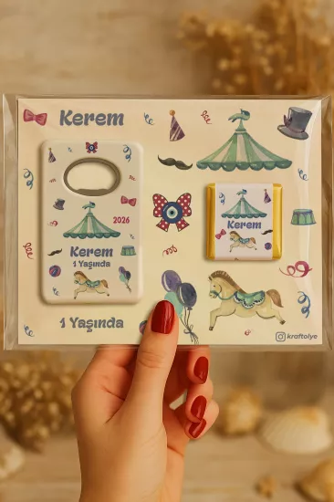 Çikolatalı Açacak Magnet – Bebek Hediyesi Magnet