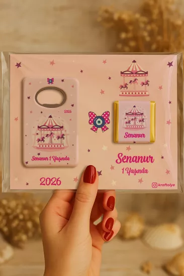 Çikolatalı Açacak Magnet – Bebek Hediyesi Magnet
