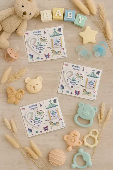 Çikolatalı Kalp Açacak Magnet | Yeni Doğan, Doğum Günü, Baby Shower Hediyesi