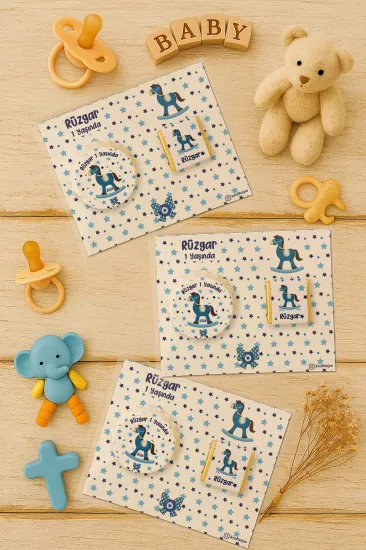 Yeni Doğan ve Baby Shower Çikolatalı Kapak Açacak Magnet Hediyelikleri