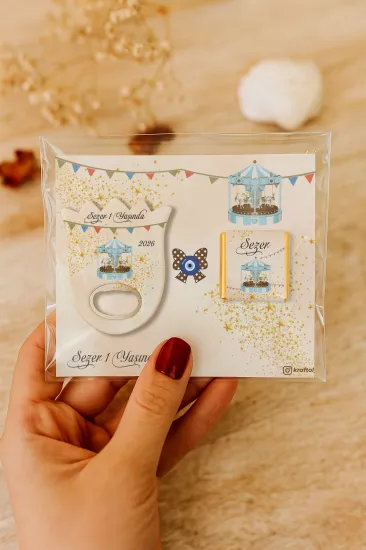 Çikolatalı Lale Açacak Magnet Hediyelik