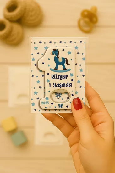 Kişiye Özel 1 Yaş Açacak Magnet
