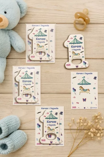 Kişiye Özel 1 Yaş Açacak Magnet