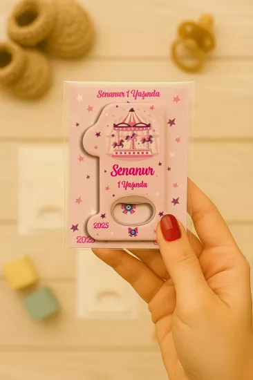 Kişiye Özel 1 Yaş Açacak Magnet