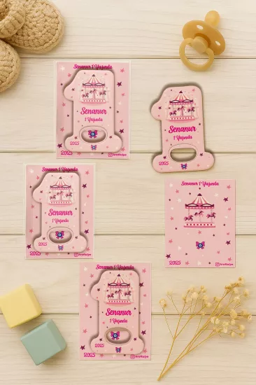 Kişiye Özel 1 Yaş Açacak Magnet