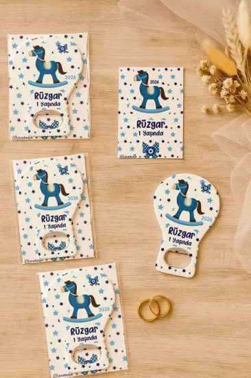 Jelatin Kartlı Bebek Hediyesi Balon Açacak Magnet | Baby Shower – Doğum Günü – Diş Buğdayı