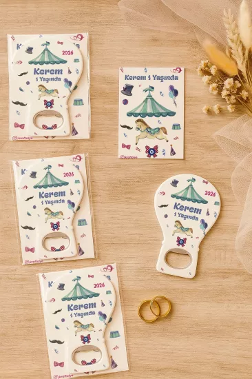 Jelatin Kartlı Bebek Hediyesi Balon Açacak Magnet | Baby Shower – Doğum Günü – Diş Buğdayı
