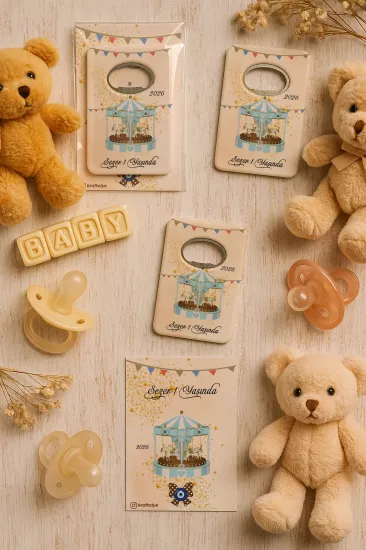 Kartlı Açacak Magnet | Bebek ve Baby Shower Hediyesi
