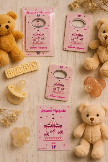 Kartlı Açacak Magnet | Bebek ve Baby Shower Hediyesi