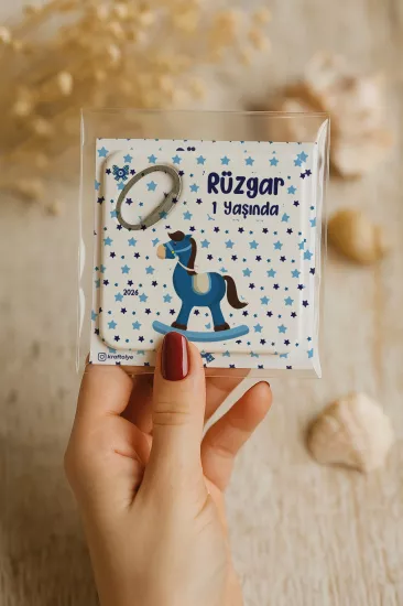 Doğum Günü & Baby Shower Dikdörtgen Açacak Magnet