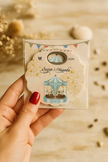 Kartlı Papatya Bardak Altlığı Açacak Magnet