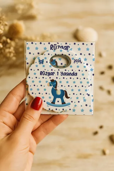 Kartlı Papatya Bardak Altlığı Açacak Magnet